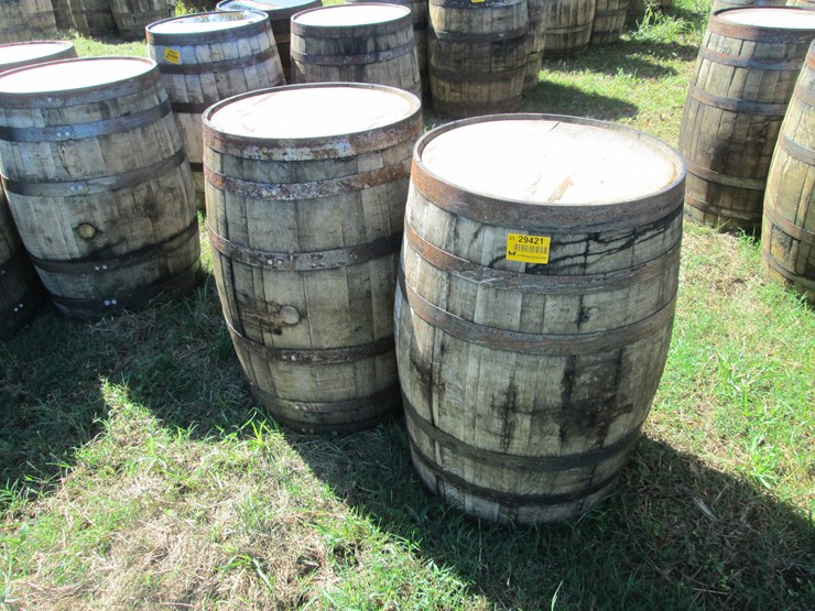 #29421-•-lot-of-(2)-whiskey-barrels-image-1