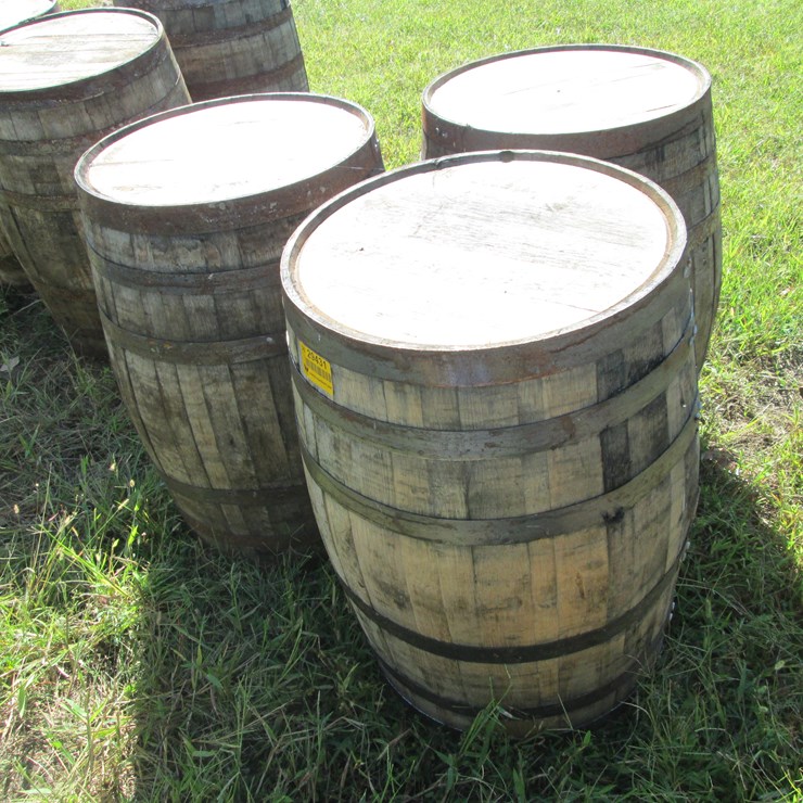 #29431 • Lot of (3) Whiskey Barrels