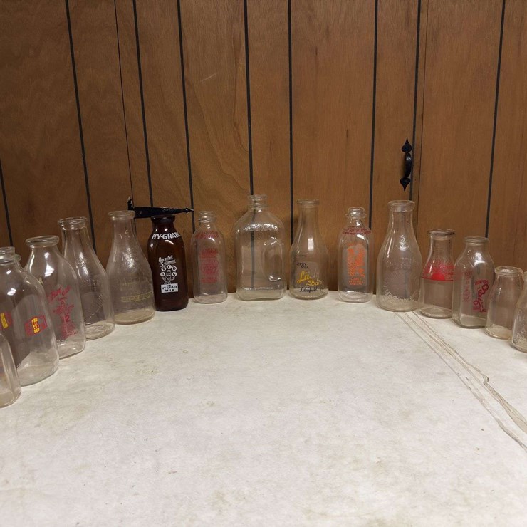 (16) Dairy Bottles