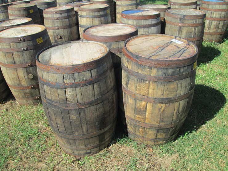 #29402-•-lot-of-(3)-whiskey-barrels-image-2