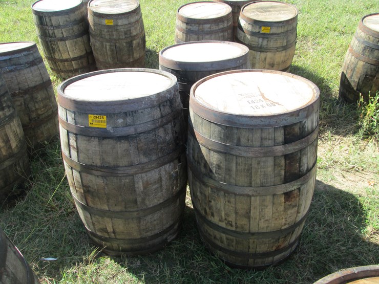 #29428-•-lot-of-(3)-whiskey-barrels-image-1