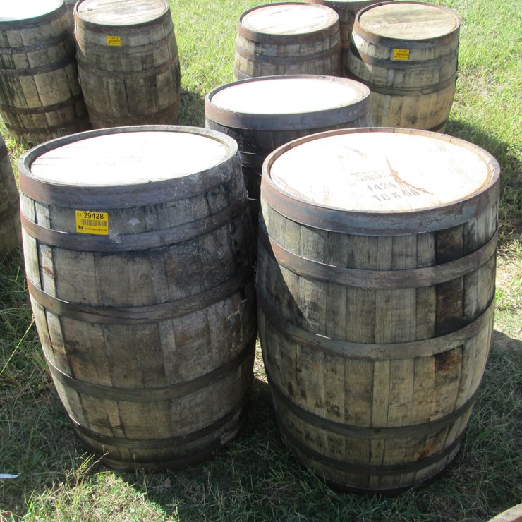 #29428 • Lot of (3) Whiskey Barrels