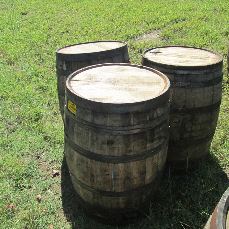 #29429 • Lot of (3) Whiskey Barrels