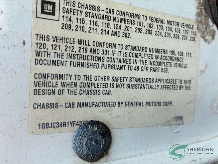 2000-chevrolet-c3500-pickup-truck,-vin-#-1gbjc34r1yf437945-image-25