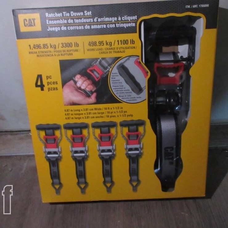 (4) 16' X 1/2" CAT RATCHET STRAPS