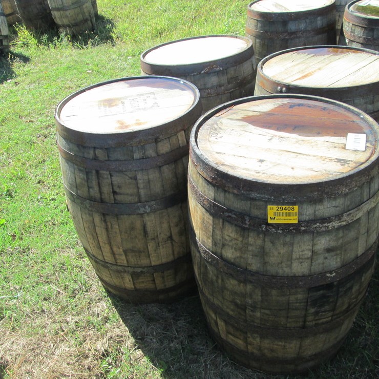 #29408 • Lot of (4) Whiskey Barrels