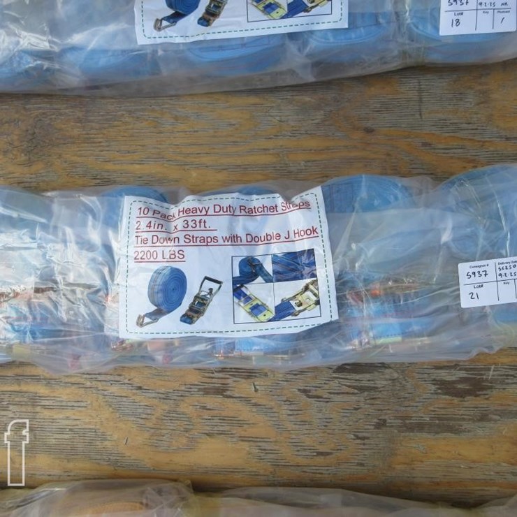 2.4" X 33' HD 1-TON RATCHET STRAPS