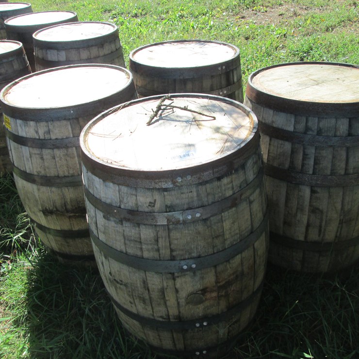 #29415 • Lot of (4) Whiskey Barrels