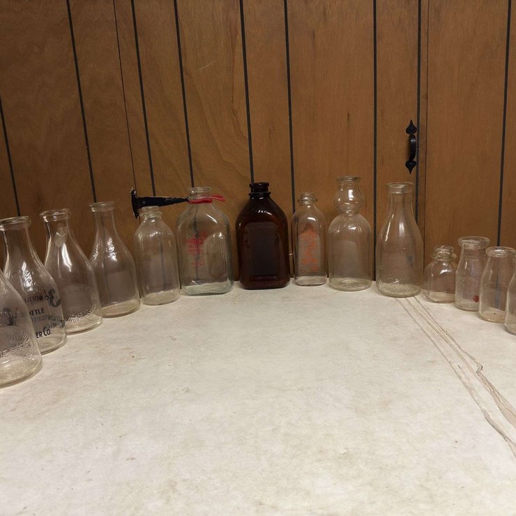 (16) Dairy Bottles