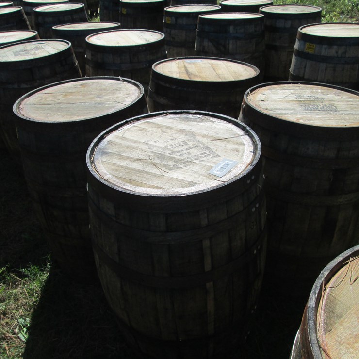 #29414 • Lot of (4) Whiskey Barrels
