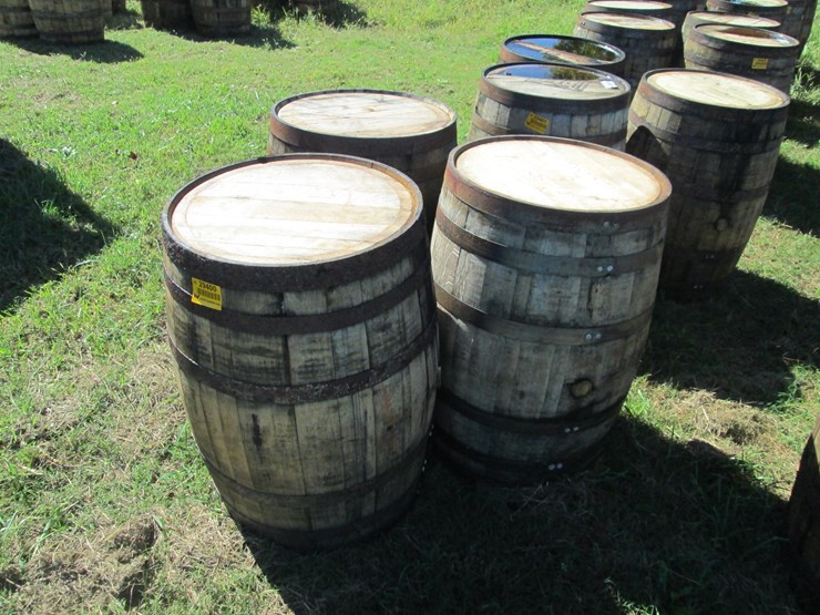 #29400-•-lot-of-(3)-whiskey-barrels-image-1