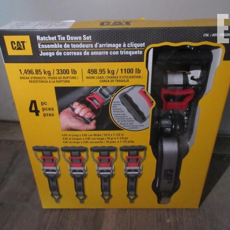 (4) 16' X 1/2" CAT RATCHET STRAPS