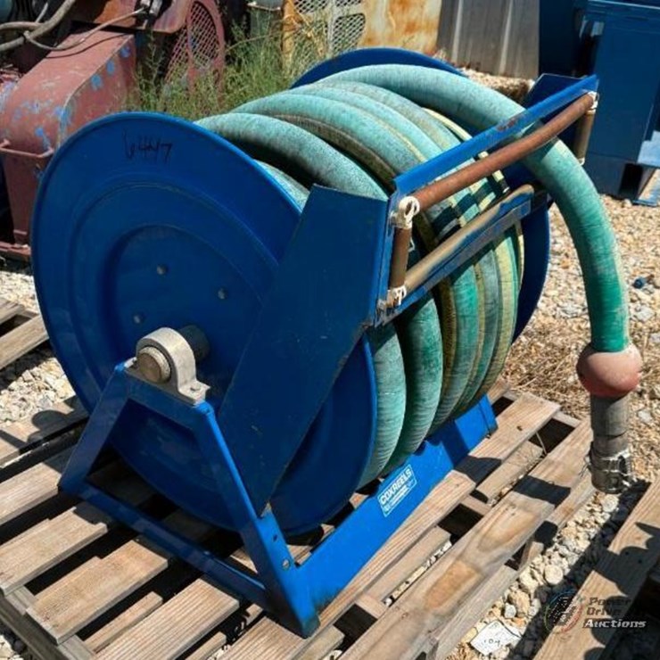 2" Hydraulic Hose w/Valve on Cox Reel