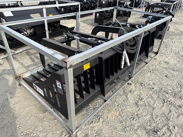 #2080-•-unused-jct-7'-skid-steer-rock-grapple-bucket-inv#-27496-image-1