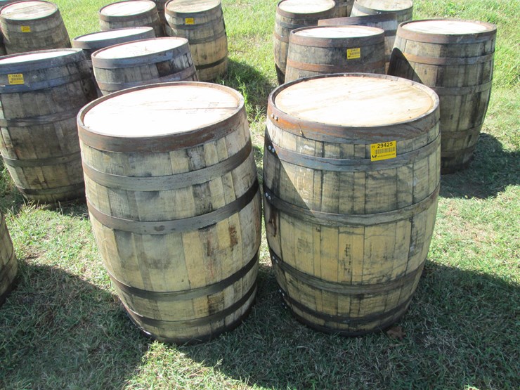 #29425-•-lot-of-(2)-whiskey-barrels-image-2