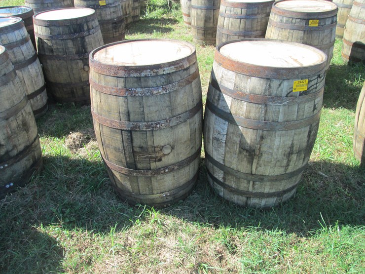 #29421-•-lot-of-(2)-whiskey-barrels-image-2