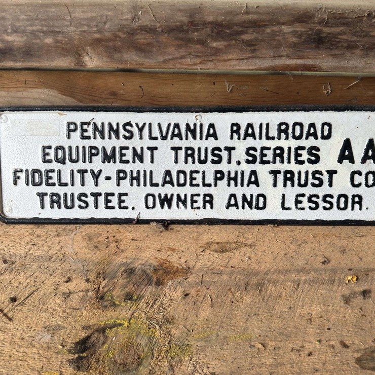 Pennsylvania Railroad Sign