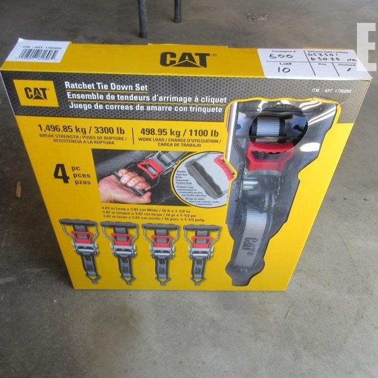 (4) 16' X 1/2" CAT RATCHET STRAPS