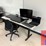 6’-x-2’-x-2.5’-desk-w/-laptop-&-(3)-monitors-image-2