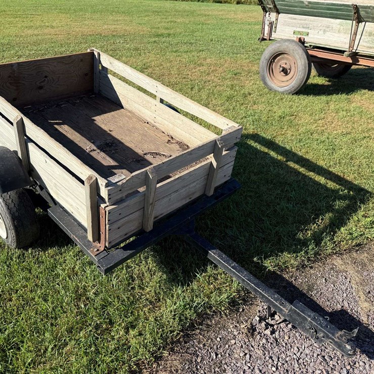 Yard Trailer Made From a 1 Place Snowmobile Tailer, 3’x5’, No Title