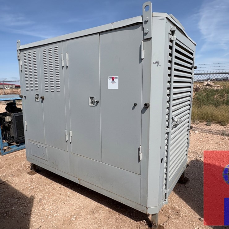 STAMFORD 100KW 3-PHASE AC GENERATOR P/B: 8-CYLINDER NATURAL GAS ENGINE