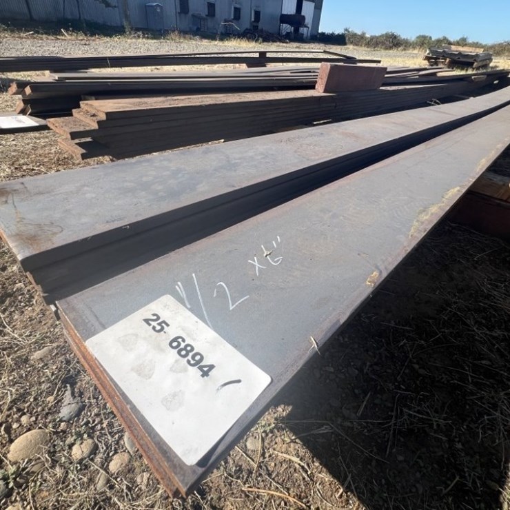 6"x1/2" Steel Flat Bars, Qty. 9