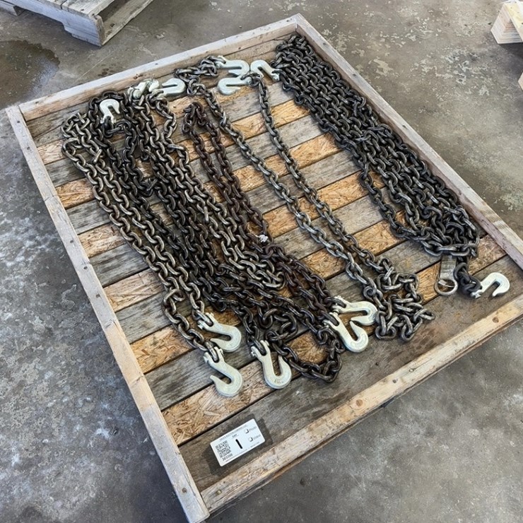 QUANTITY OF 3/8" CHAINS WITH HOOKS