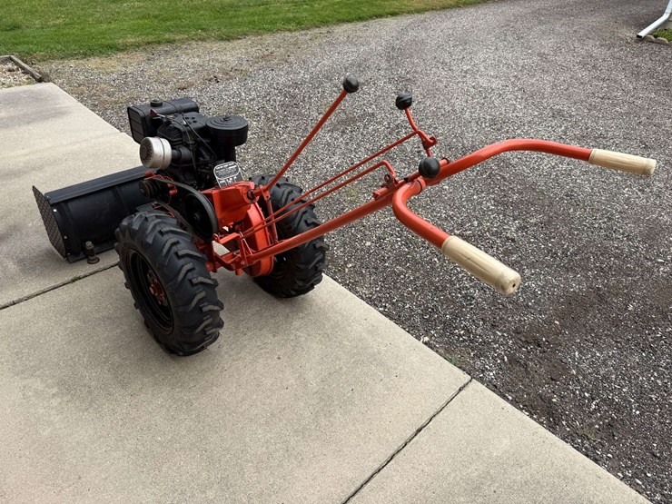 1948-plow-trac-walk-behind-5hp-garden-tractor-with-36”-dozer-blade,-original-3’-disk,-6-12-original-image-4