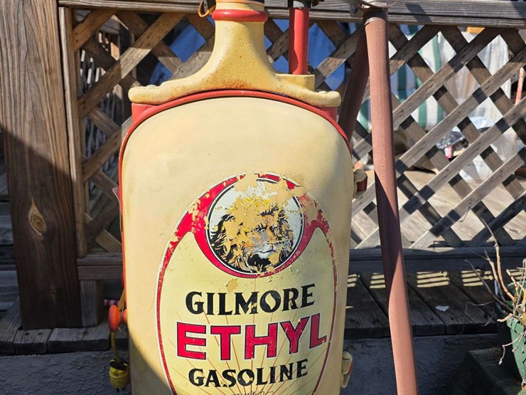 gilmore-ethyl-gasoline-pump,-working-order-(early-gilbert-and-barker-non-visible-pump)-image-3
