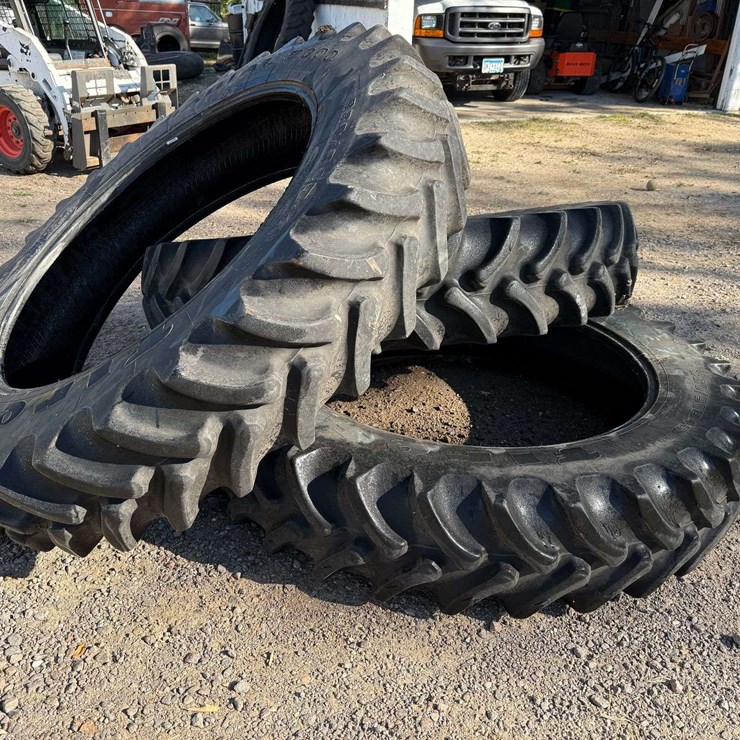(3) Used Firestone 380/90R46 Radial Tires, All Were Mounted Tubeless and Held Air