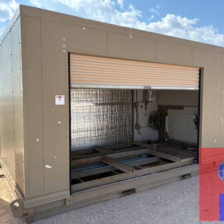 16’L X 8’4”W X 9’8”H 2-DOOR CHEM SHED