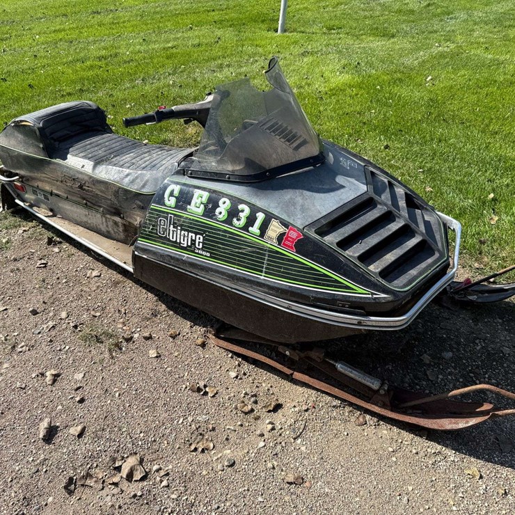 1976 Arctic Cat Eltigre 5000 Snowmobile, 2,412 Miles, Has Not Ran for a Number of Years, Engine is L