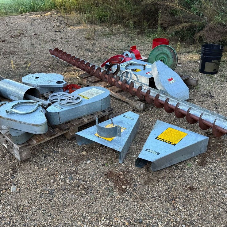 6” Bin Sweep Auger, 10’6” Long with Misc Grain Bin Accessories