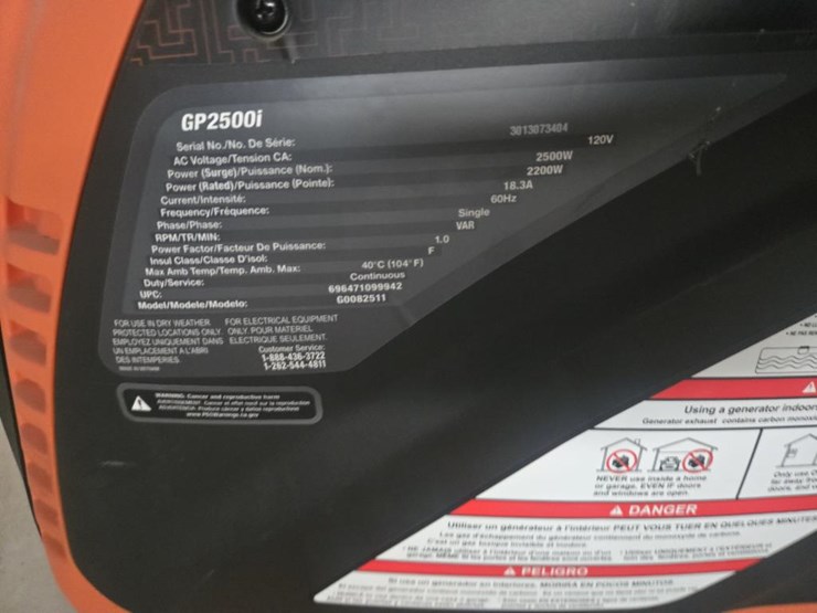 #2570-•-unused-gp2500i-invertor-generator-image-4