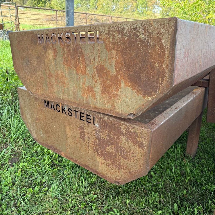 (2) MackSteel Feed Bunks, 22’ Long, 43” Wide, 29” Tall, 15” Deep
