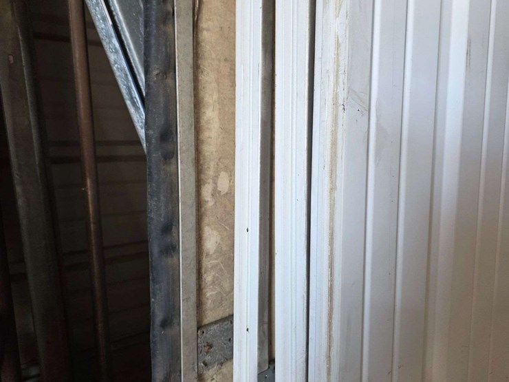 (1)-used-12’-x-9’-garage-door,-¾”-foam-insulation,-comes-with-all-track-(high-lift-track-up-to-14’),-image-8