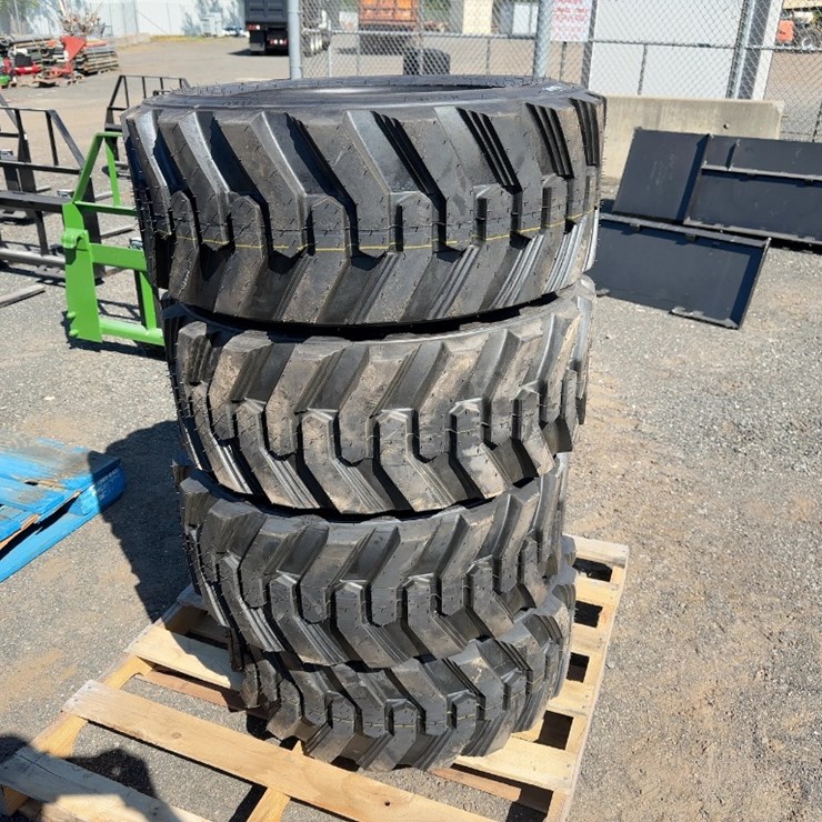 (4) 12-16.5 SKID STEER TIRES