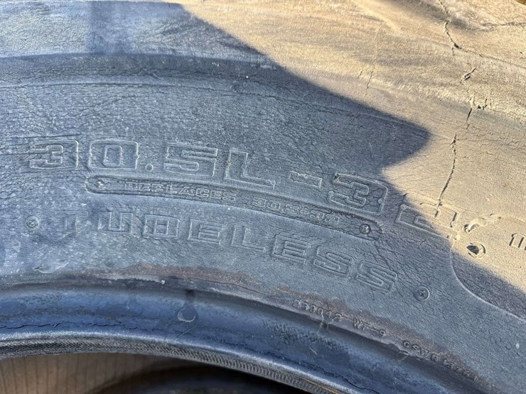 (2)-used-goodyear-20.5l-32-diamond-tread-tires,-one-holds-air-but-one-needs-a-tube,-buying-all-for-o-image-6
