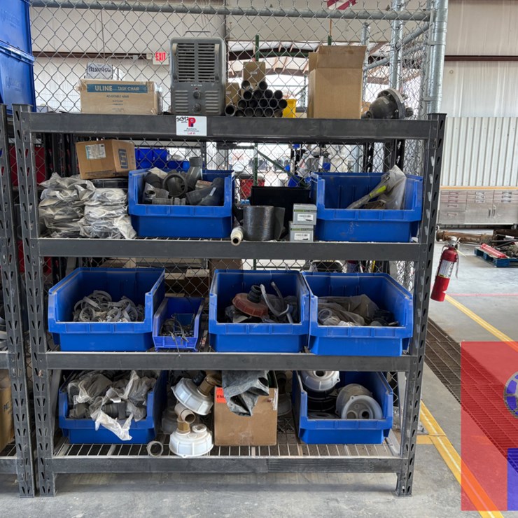 6’ X 2’ X 6’ SHELVING UNIT W/ CONTENTS