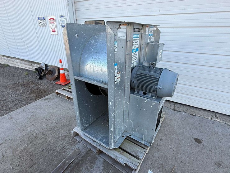 westeel-15hp-3-phase-centrifugal-fan,-never-used,-always-stored-inside-image-7