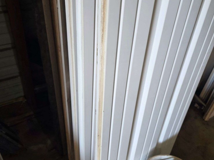 (1)-used-12’-x-9’-garage-door,-¾”-foam-insulation,-comes-with-all-track-(high-lift-track-up-to-14’),-image-6