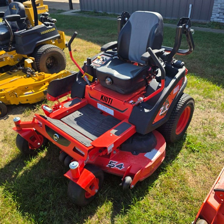 Kioti 54” Zero Turn Lawn Mower, 24hp Kawasaki Engine, 33 Hours, Dual Fuel Tanks, Fresh Service, SN:
