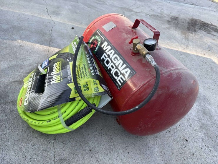magna-force-portable-air-tank,-10-gal;-50’,-3/8”-air-hose,-new-image-4