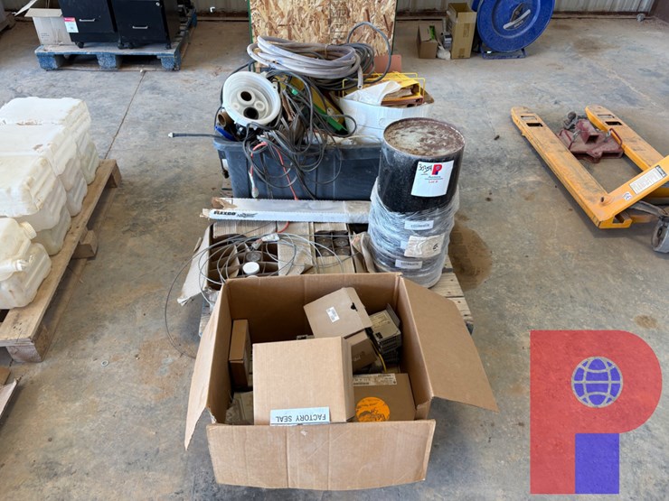 (2)-pallets-of-miscellaneous-electrical-equipment,-glass-jars,-safety-data-sheets,-etc.-image-1