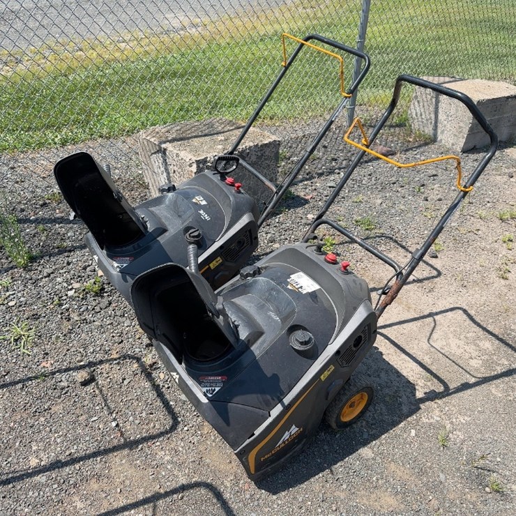 (2) MCCULLOGH MC621 SNOW THROWERS