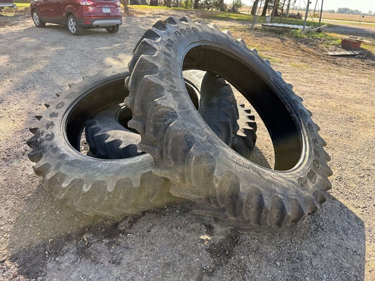 (3)-used-firestone-380/90r46-radial-tires,-all-were-mounted-tubeless-and-held-air-image-3