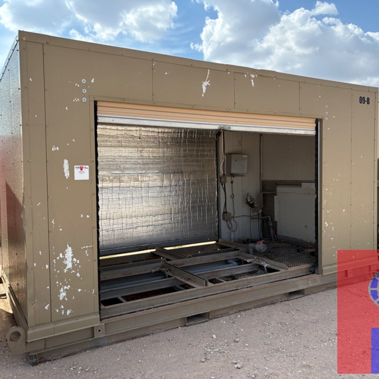 16’L X 8’4”W X 9’8”H 2-DOOR CHEM SHED