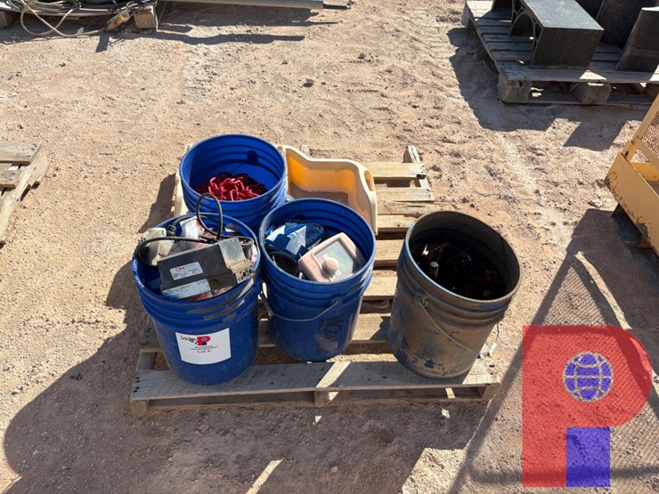 (4)-pallets-w/-assorted-nuts,-bolts,-spare-wheels,-&-ladders-image-5
