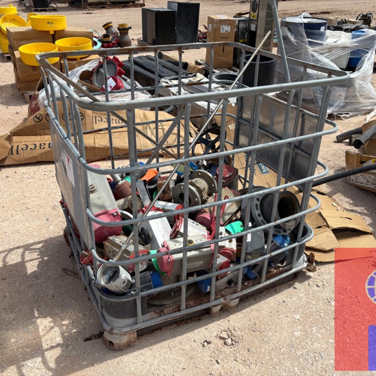 CRATE OF ASSORTED 4”-10” BUTTERFLY VALVES & BRAY VALVE ACTUATORS
