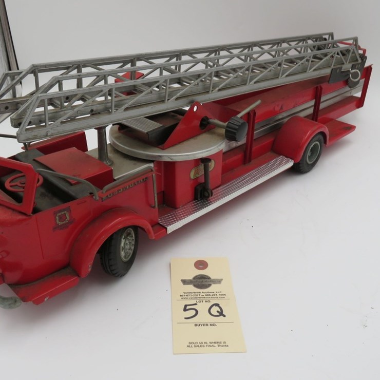 1950's Doepke Model Toys Aerial Ladder Fire Truck